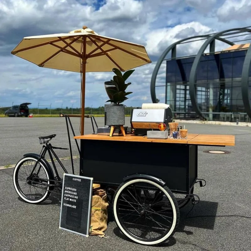 Mobile 3 Wheel Coffee Bike Stylish Outdoor Barista Station For Events & Markets — view 5
