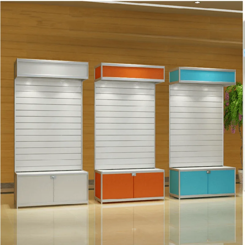 Mobile phone accessory display shelf Mobile phone display wall cabinet