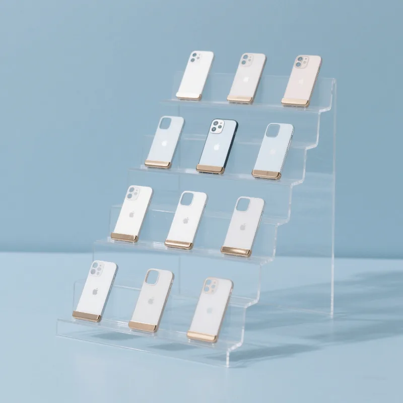 Mobile phone case display stand Transparent acrylic multi-layer display stand — view 4