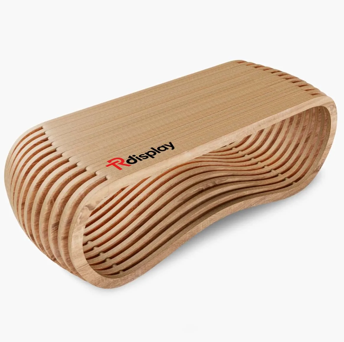 Modern Birch Plywood CNC Cut Parametric Table by Benson Display — view 4