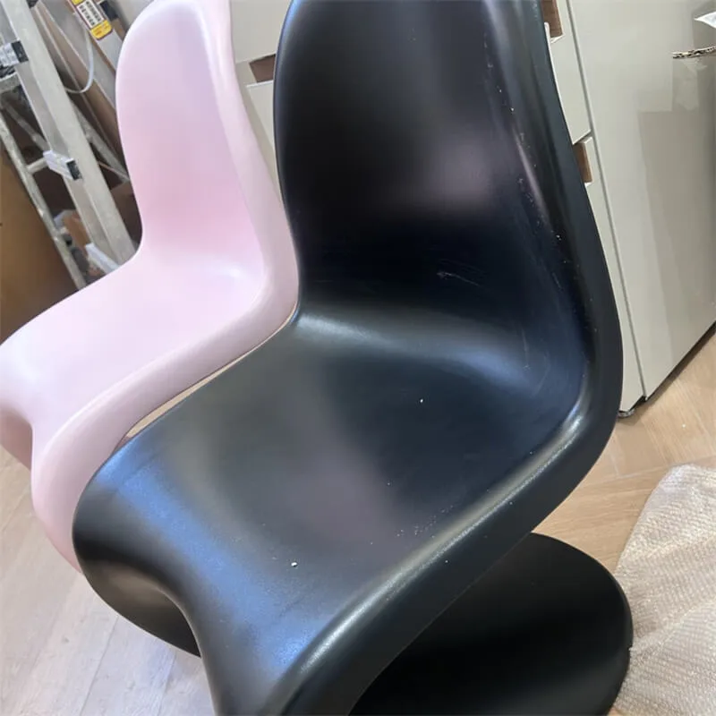 Modern Fiberglass Chair | Curved Ergonomic Seat for Indoor & Outdoor Use — view 2