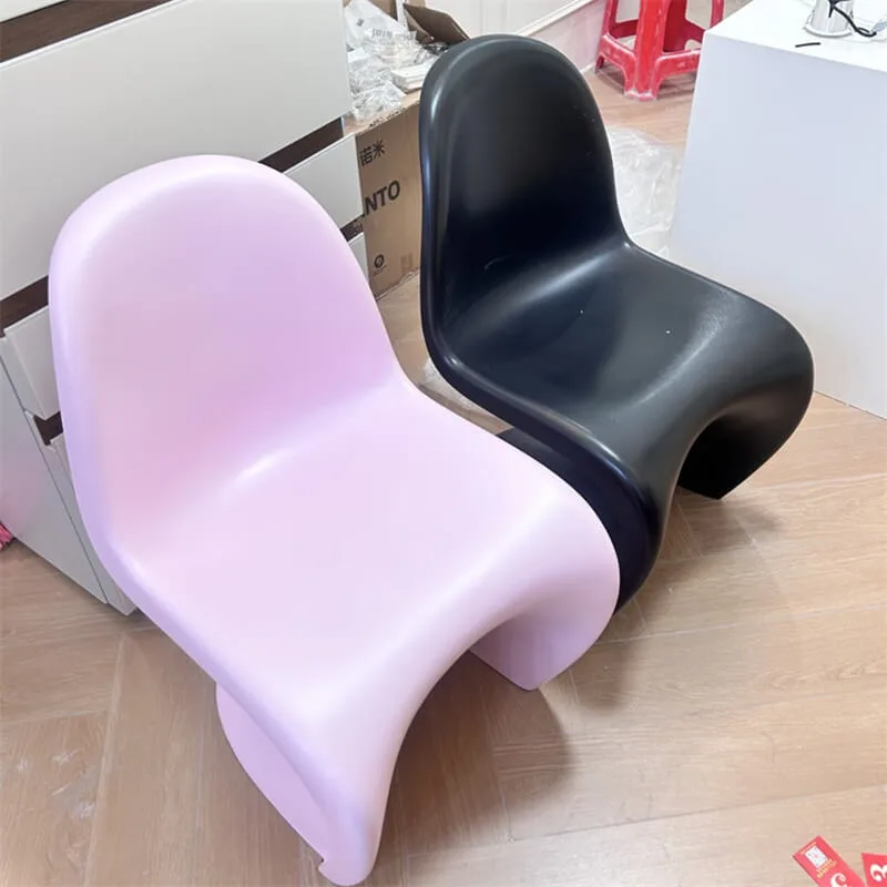Modern Fiberglass Chair | Curved Ergonomic Seat for Indoor & Outdoor Use — view 4