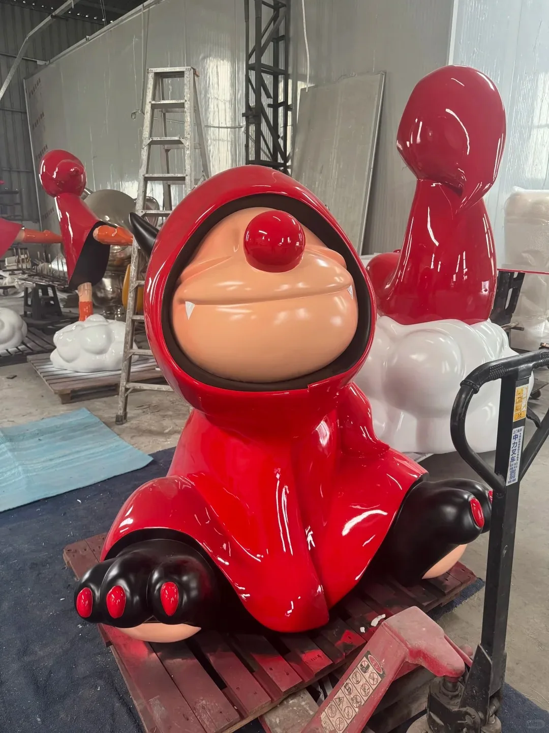 Modern Little Red Riding Hood Fiberglass Sculpture for Museums, Retail Windows & Storybook-Themed Spaces | Custom Poses & Colors Available — view 2