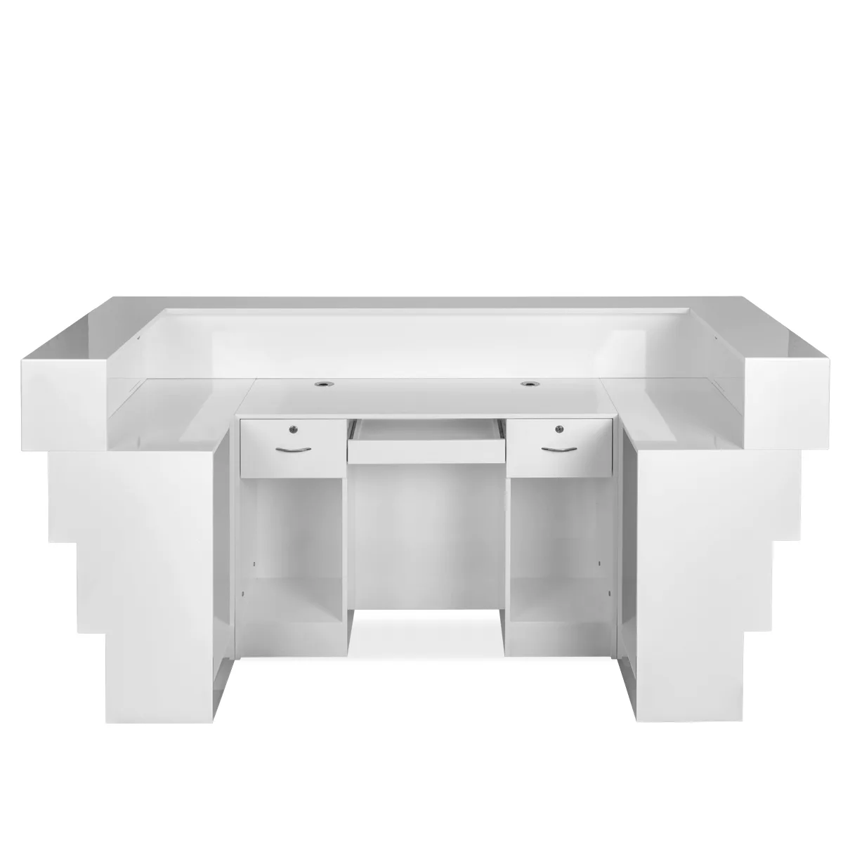 Modern office reception desk design salon consultation front desk for sale — view 3