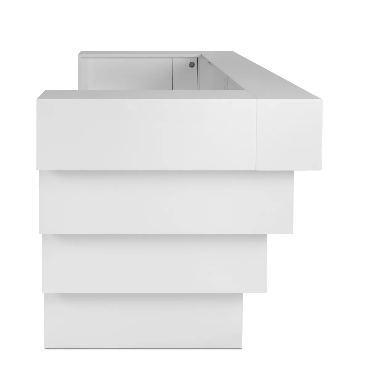 Modern office reception desk design salon consultation front desk for sale — view 4