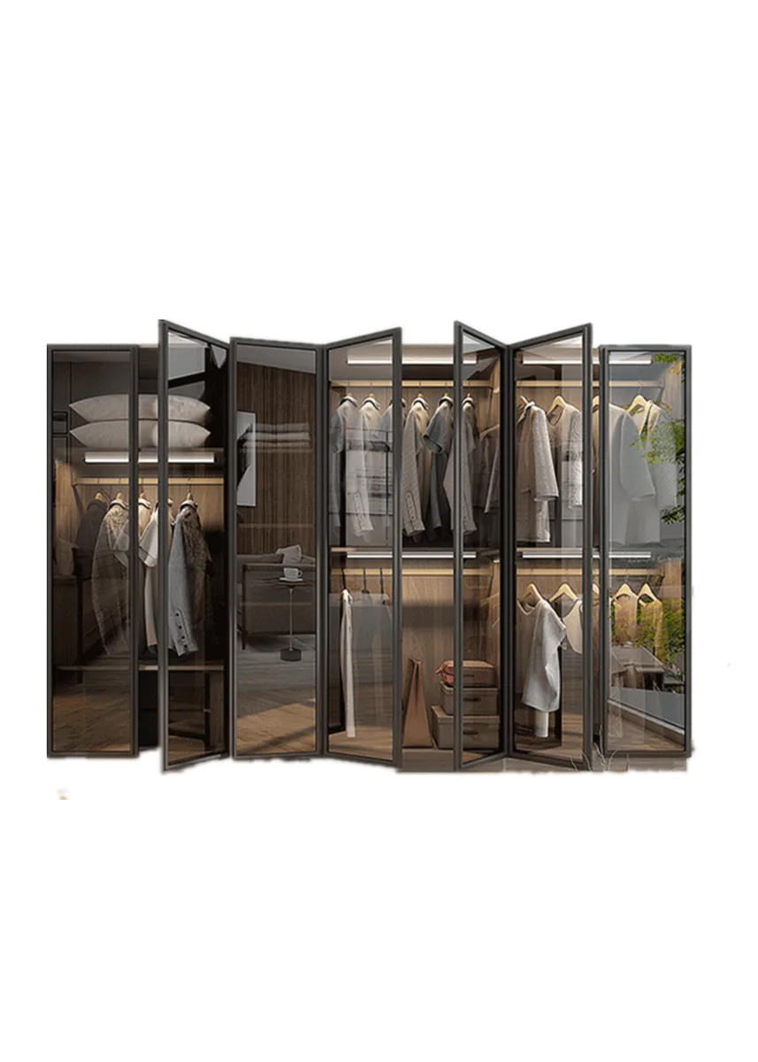 Modern walk-in clothing display cabinet Modern walk-in cabinet storage cabinet — view 4