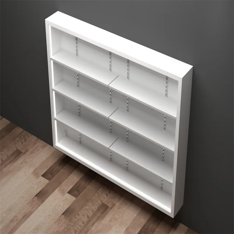 Modern wall cabinet tempered glass display showcase for shop — view 3