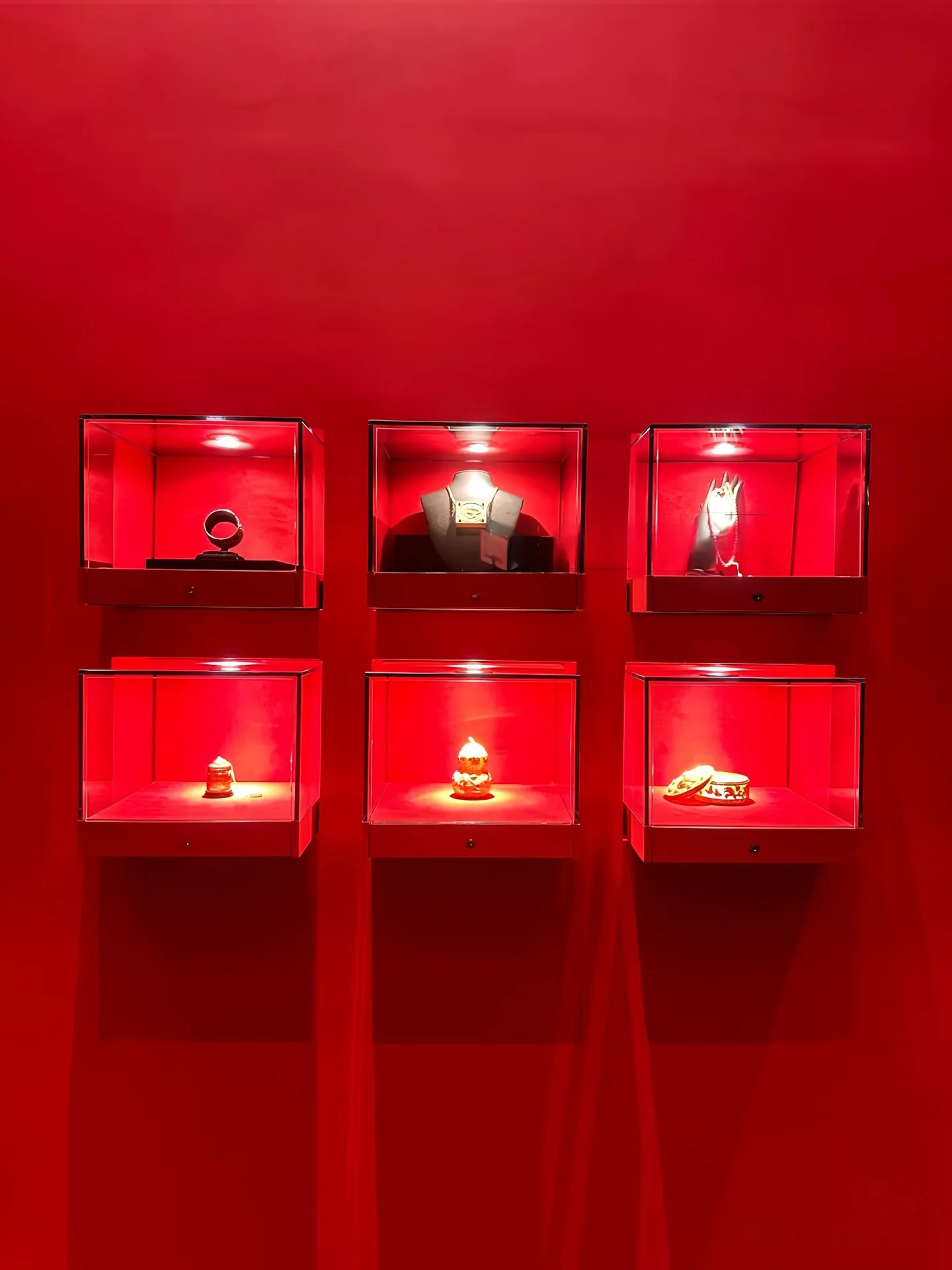 Modular Black Display Pedestal Set with Glass Cases | Wall Shelving and Counter Showcase for Retail Stores — view 6