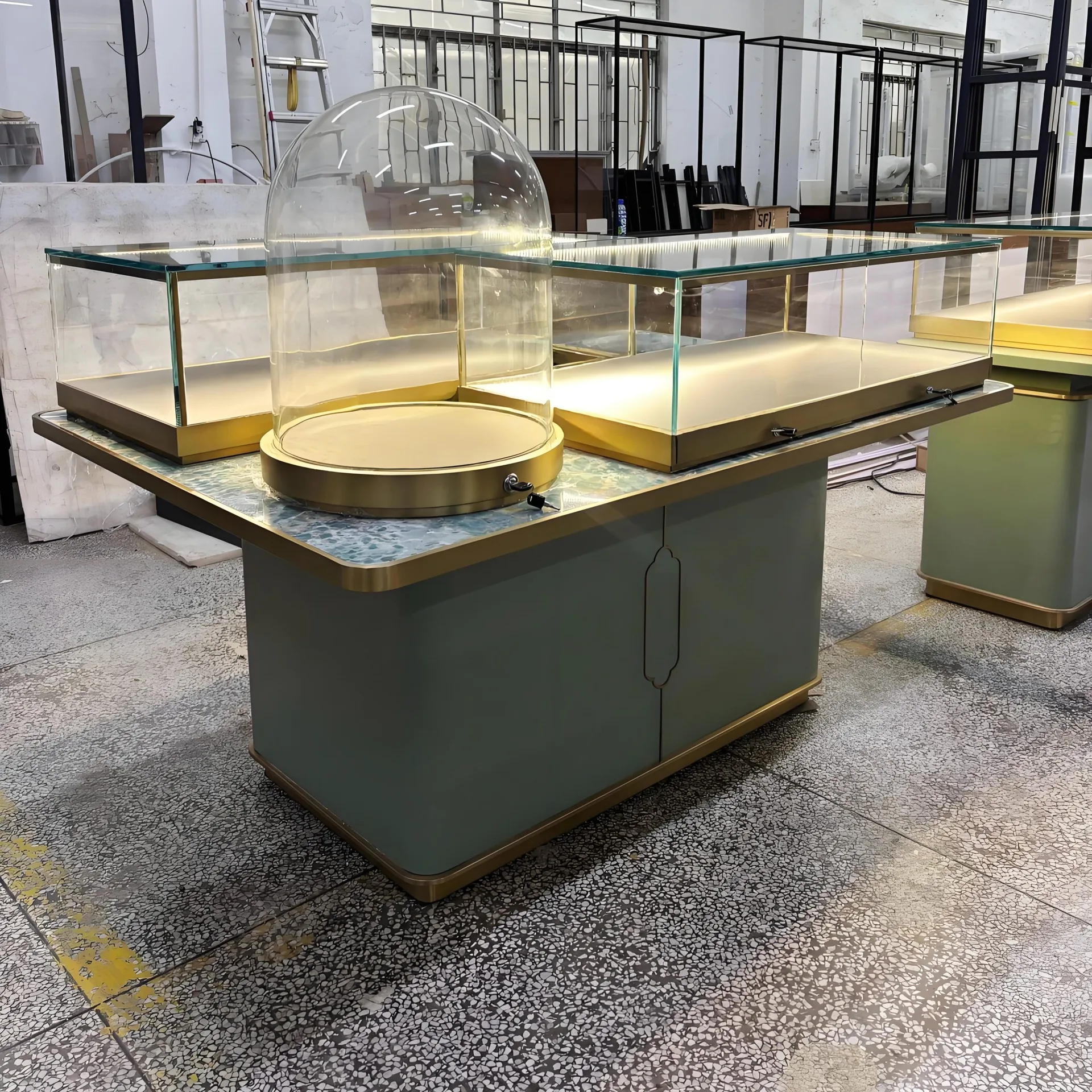 Modular Jewelry Display Cabinet | Luxury LED Showcase