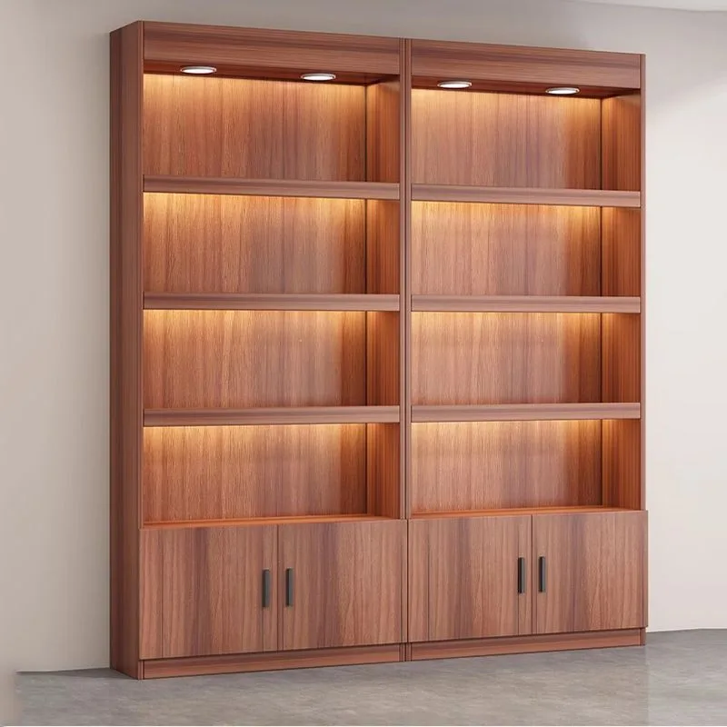 Modular Wall-Mounted LED Backlit Display Wall Cabinet — view 4