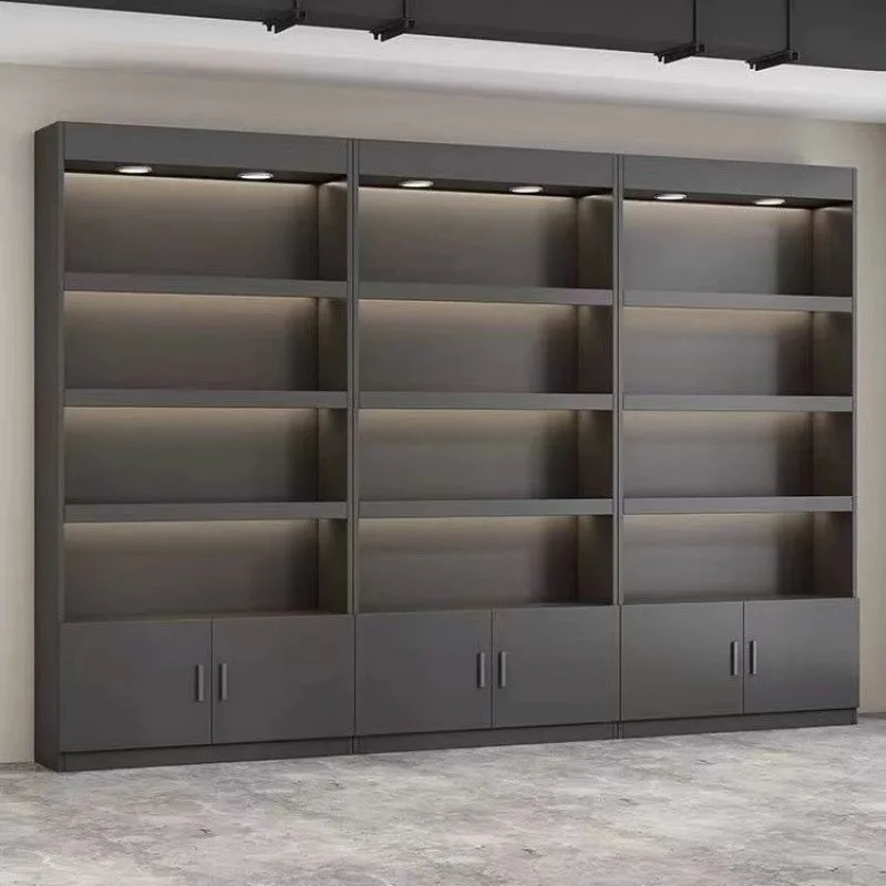 Modular Wall-Mounted LED Backlit Display Wall Cabinet — view 3