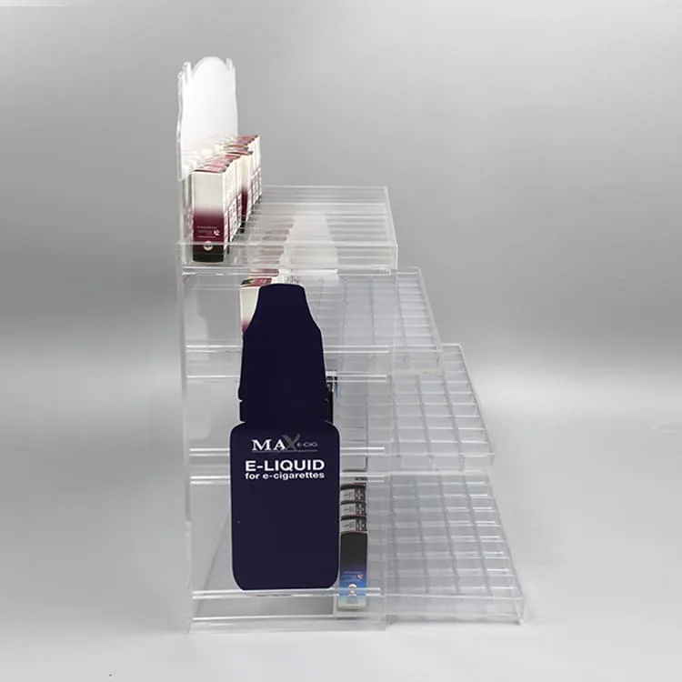 Multi-capacity electronic cigarette display cabinet & vape shop stand furniture — view 4