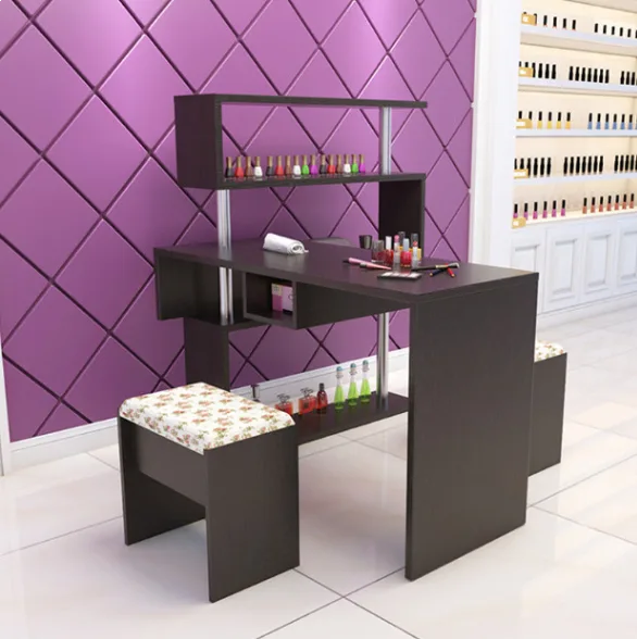 Multi functional nail salon shelf design & customized beauty salon stand — view 3