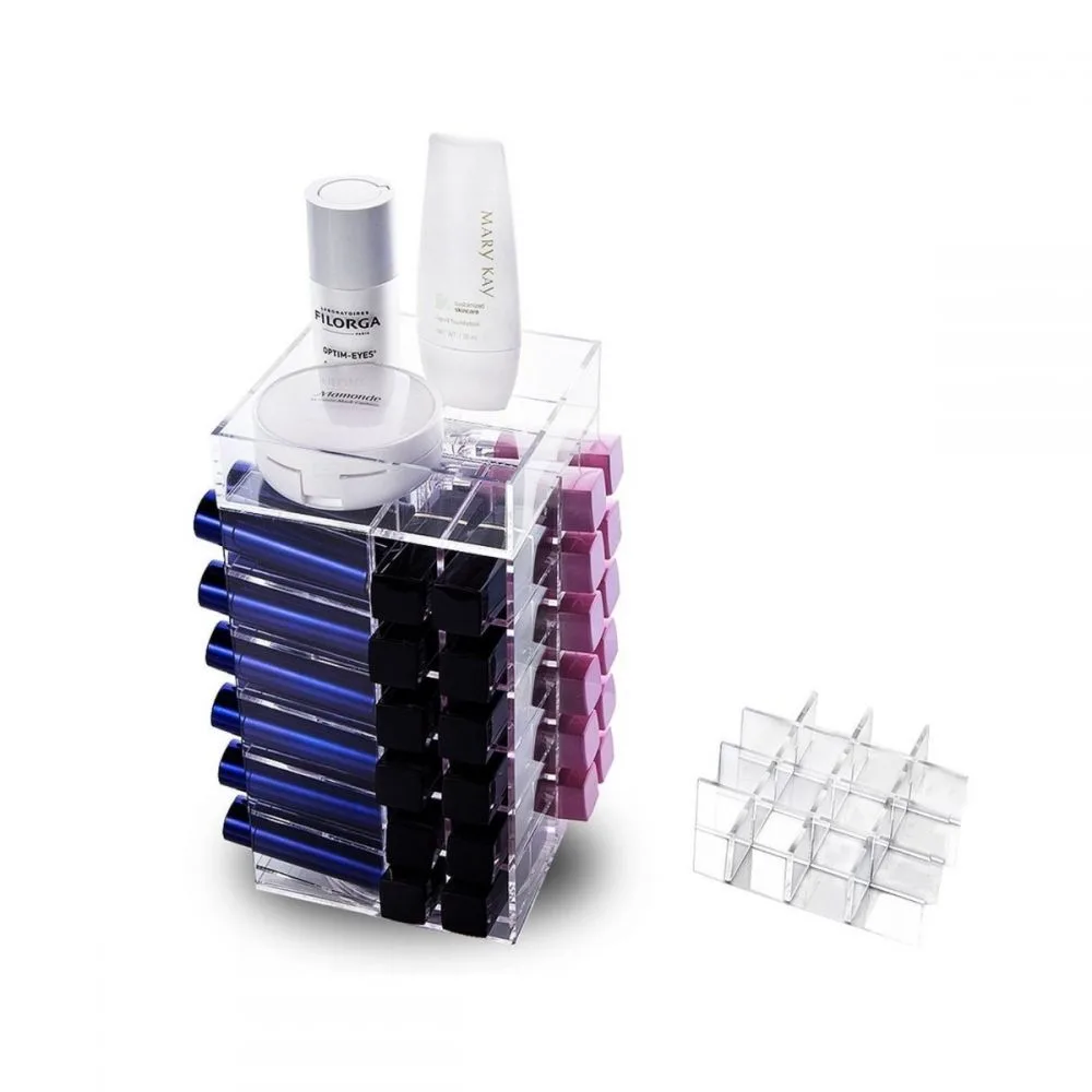 Multi-layer acrylic cosmetic box design & cosmetic shop lipstick storage case — view 3