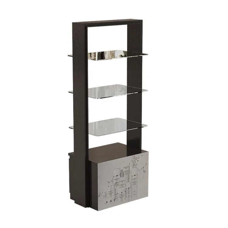 Multi-layer Cosmetic Display Cabinet Black Cosmetic Display Stand for Sale — view 3