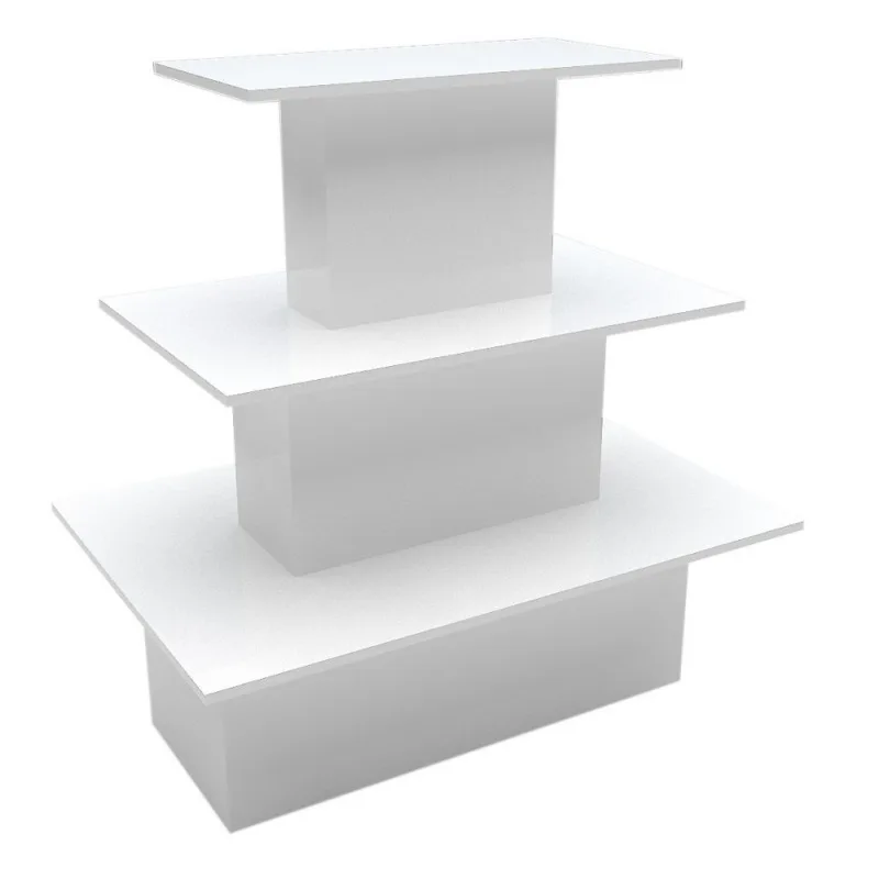 Multi story display shelf in retail store Cosmetic display shelf — view 4