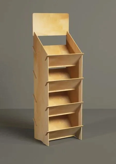 Multi-Style Birch Plywood Countertop Display Stand