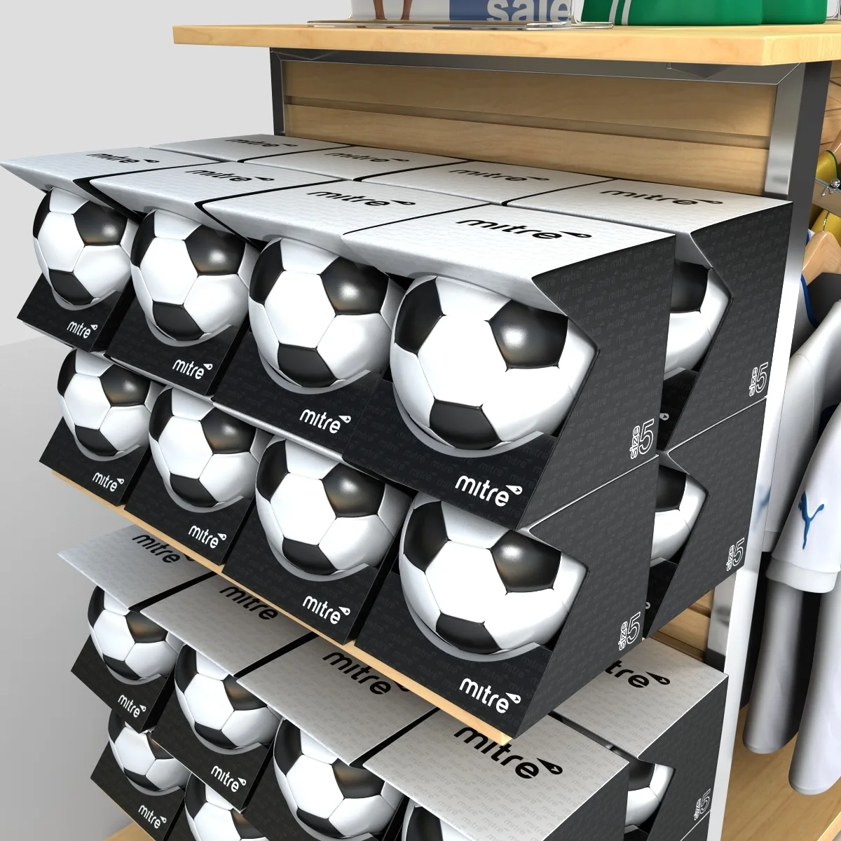 Multifunctional clothing display rack custom designed hat display stand — view 3