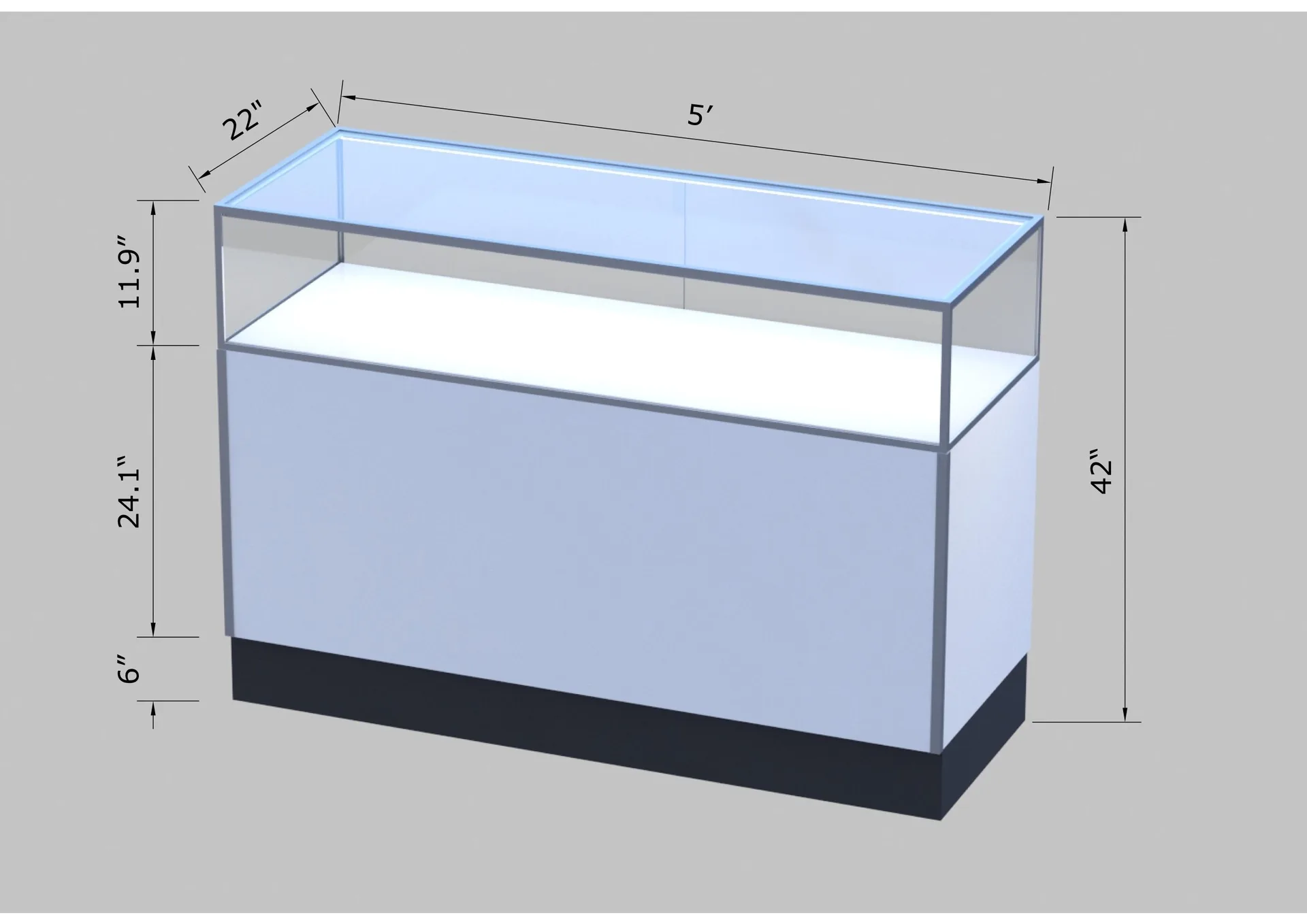 Multiple Sizes Jewelry Display Cabinets Elegant White Jewelry Display Cabinet on Sale — view 3