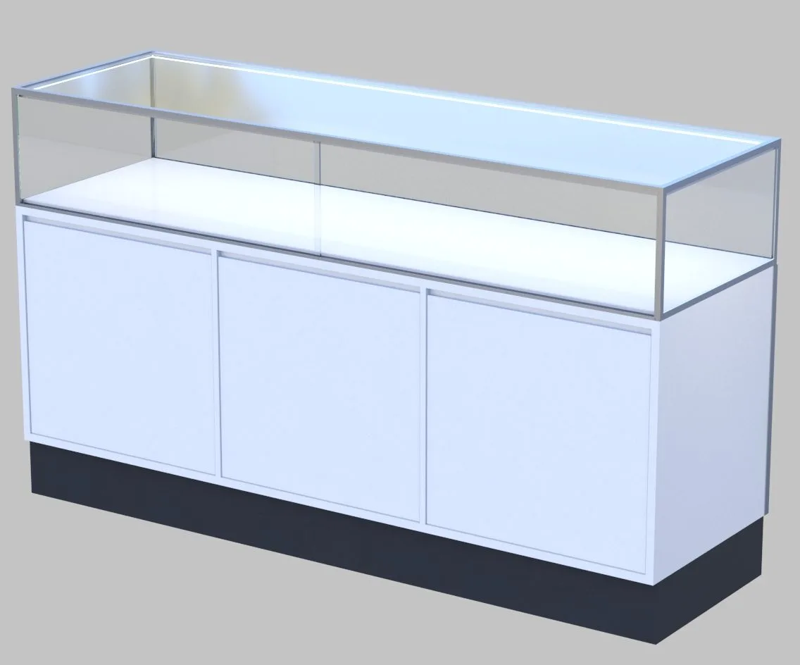 Multiple Sizes Jewelry Display Cabinets Elegant White Jewelry Display Cabinet on Sale — view 4
