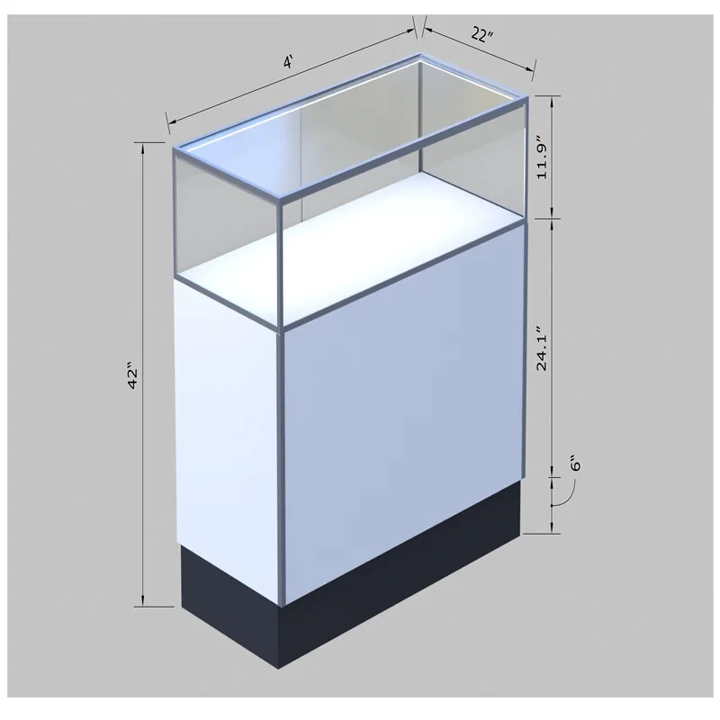 Multiple Sizes Jewelry Display Cabinets Elegant White Jewelry Display Cabinet on Sale