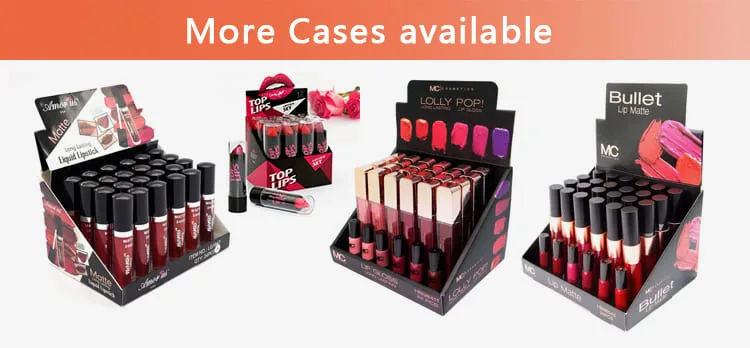 Multiple storage lipstick display racks cosmetic store stand design — view 4