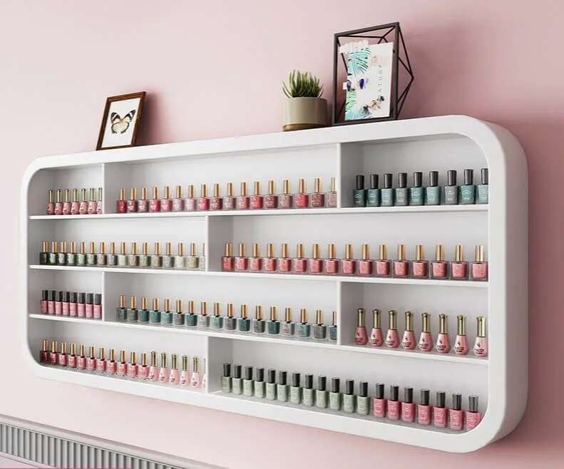 Nail wall display rack Salon fixed device for sale — view 3