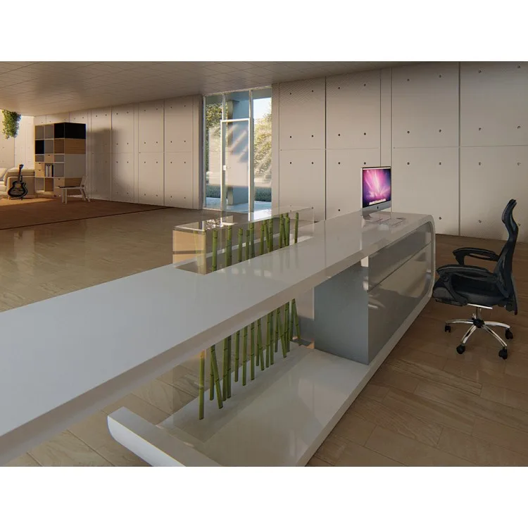 Opposite sex reception desk design Attractive reception desk design — view 3