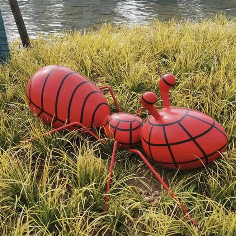Outdoor Cartoon Ant Fiberglass Sculpture | Decor for Parks & Kids’ Areas — view 3