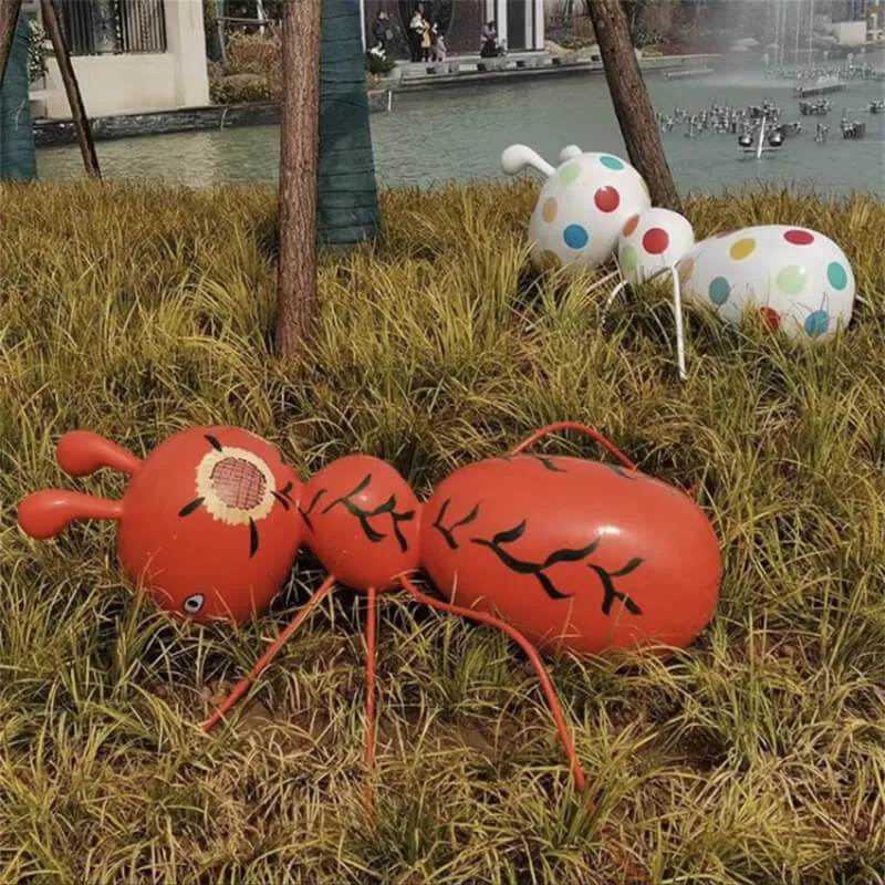 Outdoor Cartoon Ant Fiberglass Sculpture | Decor for Parks & Kids’ Areas — view 4