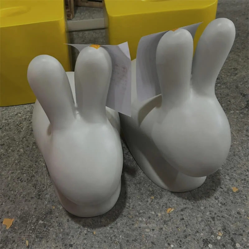 Outdoor Fiberglass Table & Chair Set | Rabbit-Shaped Garden Furniture for Forest Parks — view 4