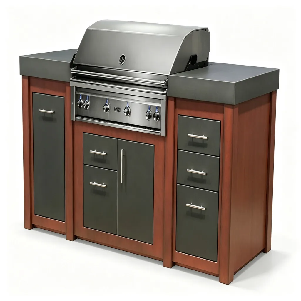 Outdoor integrated practical kitchen metal kitchen cabinet on sale — view 4