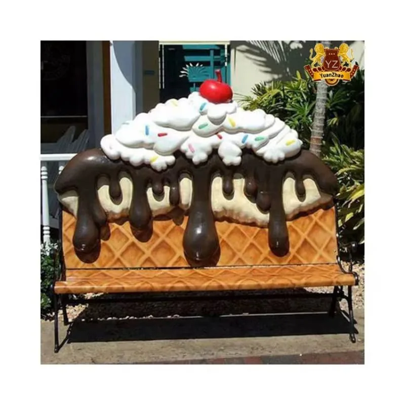 Oversize Sundae Art Bench for Ice Cream Parlor Display — view 3