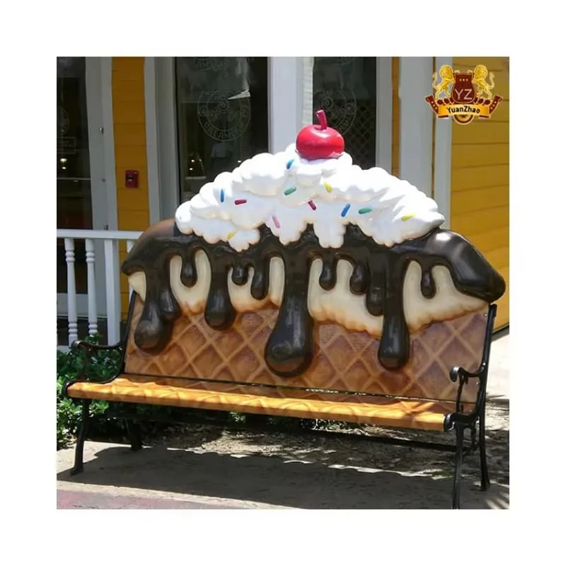 Oversize Sundae Art Bench for Ice Cream Parlor Display — view 4