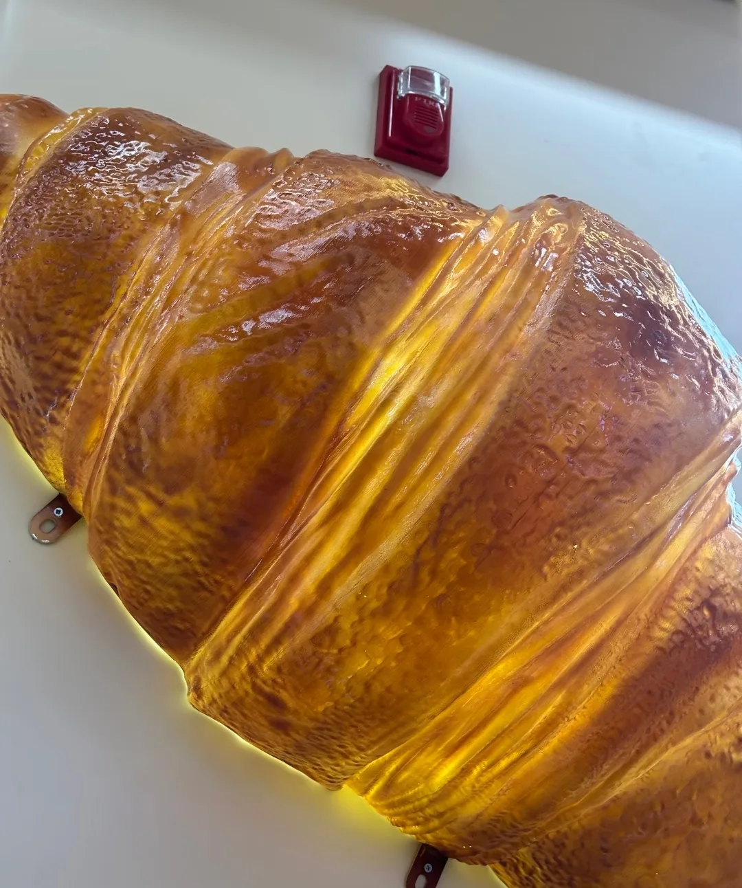 Oversized Croissant Fiberglass Sculpture for Bakery & Cafe Decor — view 4