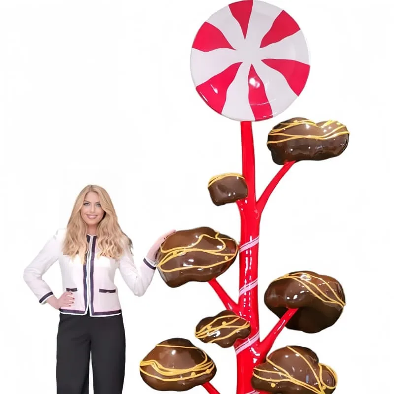 Oversized Fiberglass Candy Statue for Sweet Shop Window Display Decor — view 4
