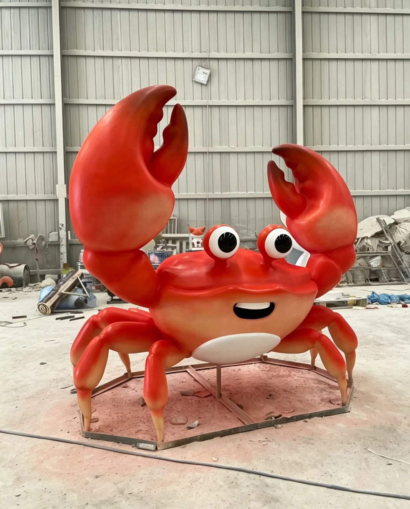 Oversized Fiberglass Crab Sculpture for Commercial Spaces — view 4