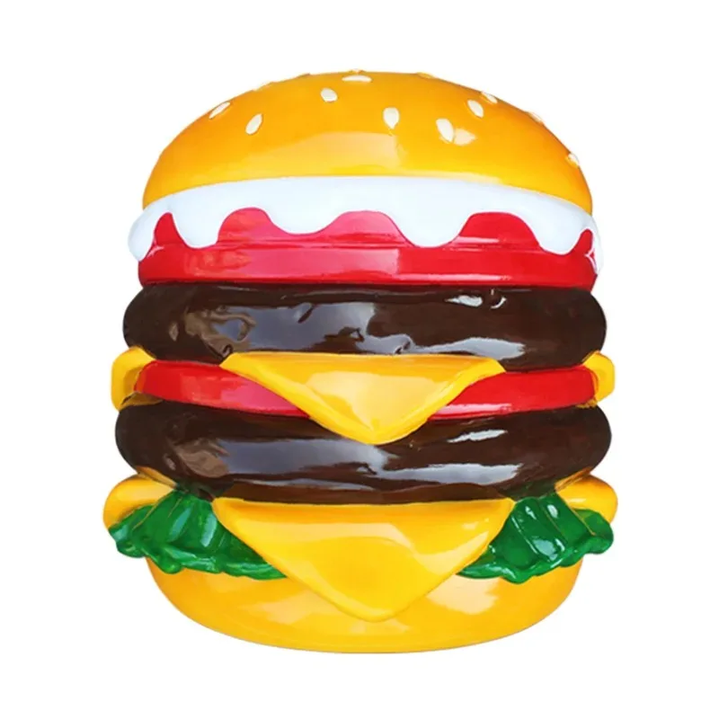Oversized FRP Burger Sculpture for Fast Food Shop, Mall & Restaurant Front Decor — view 5