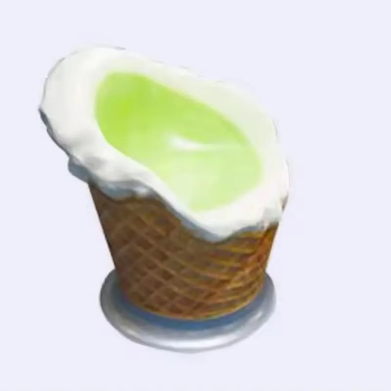 Oversized Ice Cream Furniture Table Chair Set For Retail Parlor Decoration — view 5