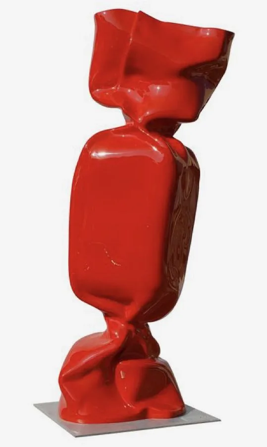 Oversized Wrapped Candy Fiberglass Sculpture for Street Art & Mall Decor