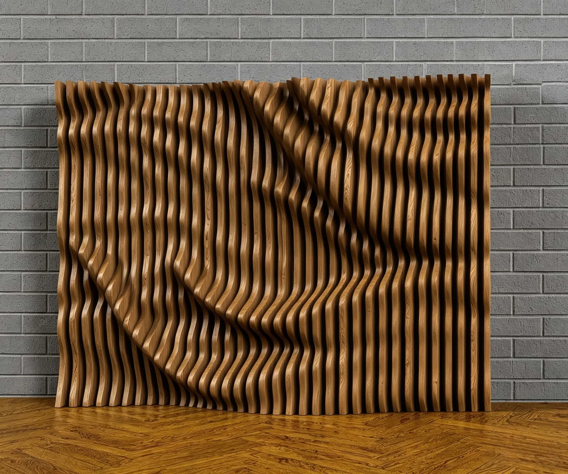 Parametric Wave Style Wall Panels – Custom Designed & Built by Benson Display — view 3