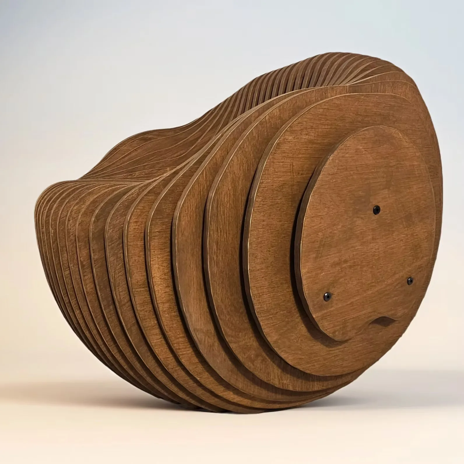 Parametric Wooden Modern Egg Chair For Indoor & Outdoor — view 5