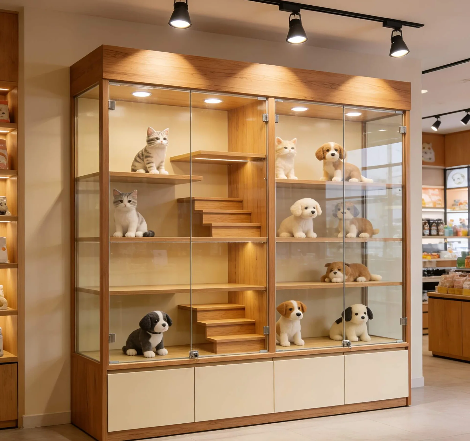Pet Product Showcase – Premium Display Solution for Pet Retail