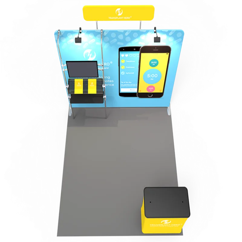 Phone exhibition stand led screen display product display showcase — view 4