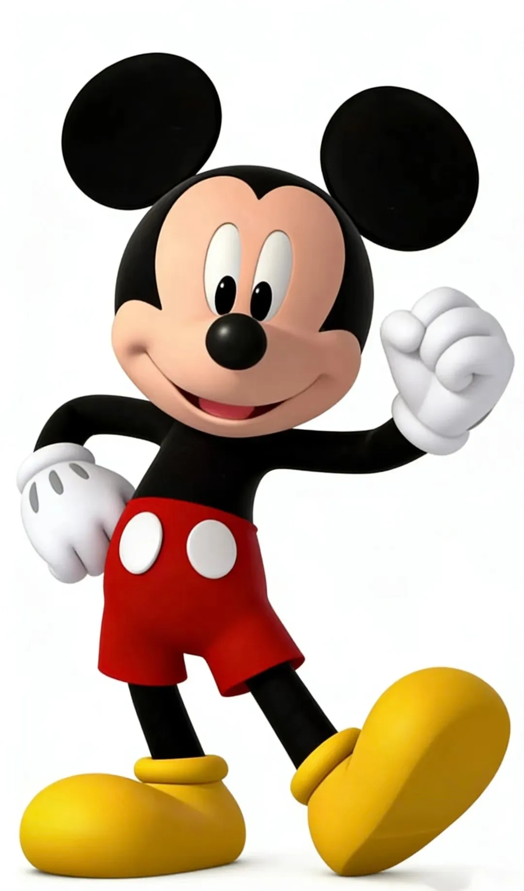 Playful Multi-Pose Mickey Mouse Fiberglass Sculpture for Retail & Themed Decor