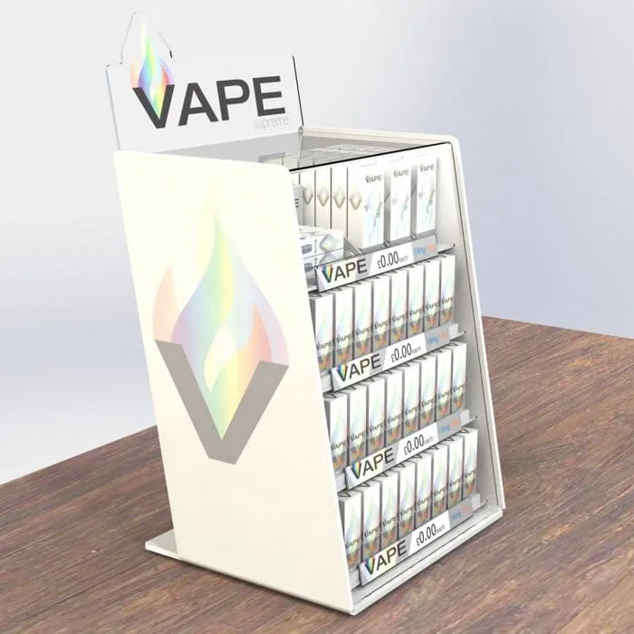 Practical electronic cigarette display stand design retail display wall cabinet — view 5
