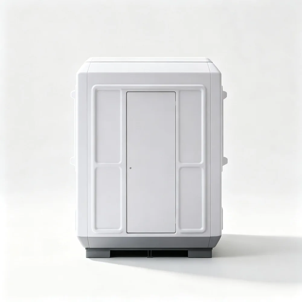 Prefab White Molded Tourist Information Kiosk – Custom Fiberglass Composite Rounded Corner Visitor Service Booth with Side Door for Public S — view 4