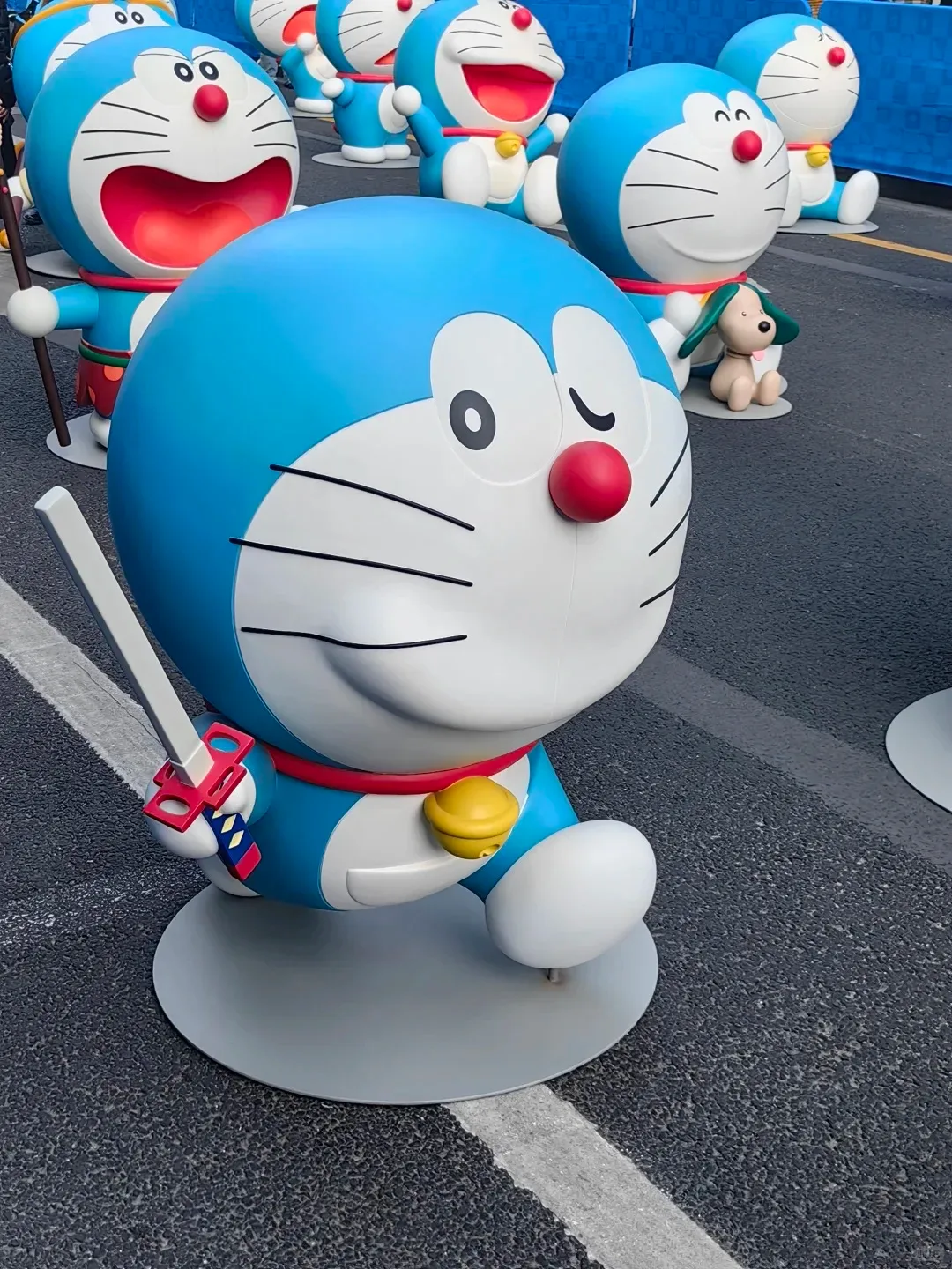 Premium Custom Fiberglass Doraemon Character Sculptures For Commercial Decor — view 3