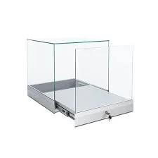 Premium Ultra-Clear Glass Jewelry Display Cabinet with Custom Size & Finish Options — view 5