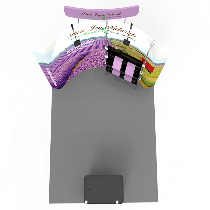 Purple exhibition stand customized portable booth suit for any location — view 4